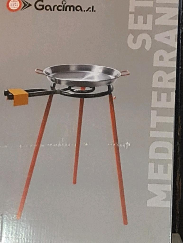 Kit à paella avec brûleur, poêle et pieds, Enlèvement ou Envoi