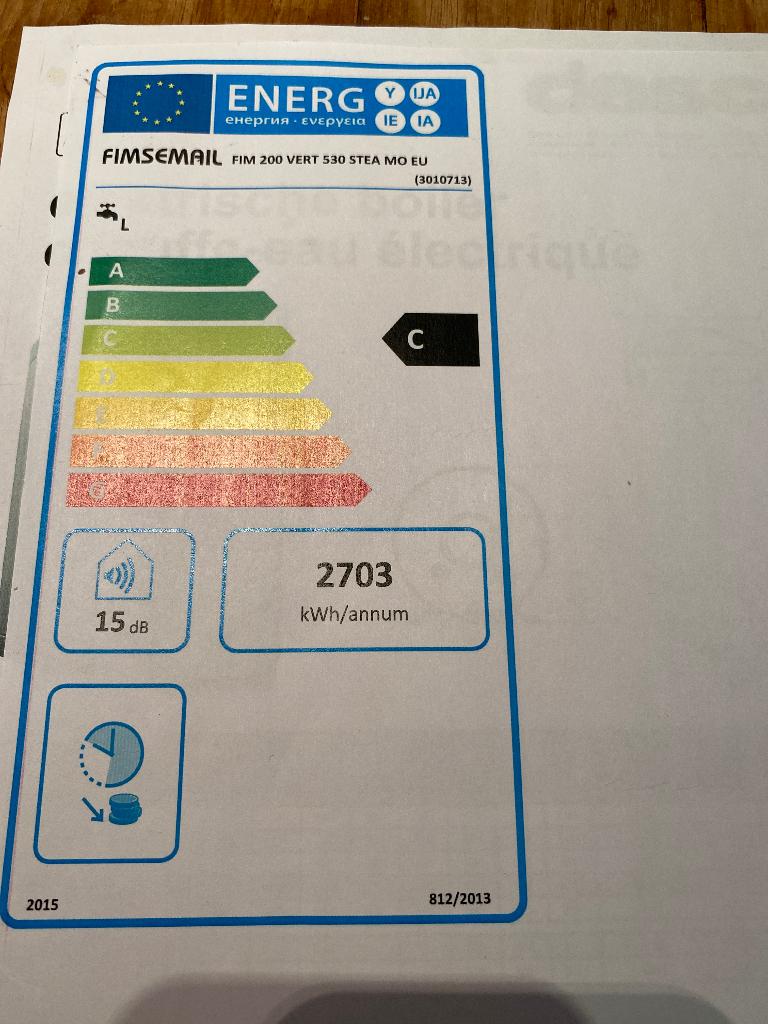 Elektrische boiler 200L Fims, 100 liter of meer, Ophalen, Nieuw, Boiler