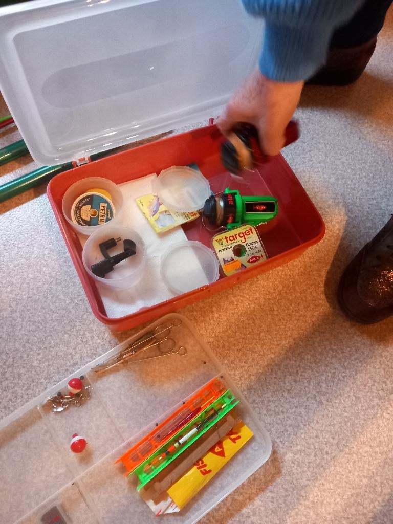 visgerief, Hobby en Vrije tijd, Ophalen, Gebruikt
