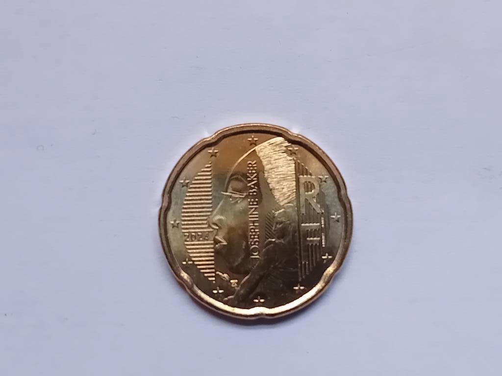 Josephine Baker 20 cent muntjaar 2024, Postzegels en Munten, Munten | Europa | Euromunten, Ophalen of Verzenden, Frankrijk, 20 cent