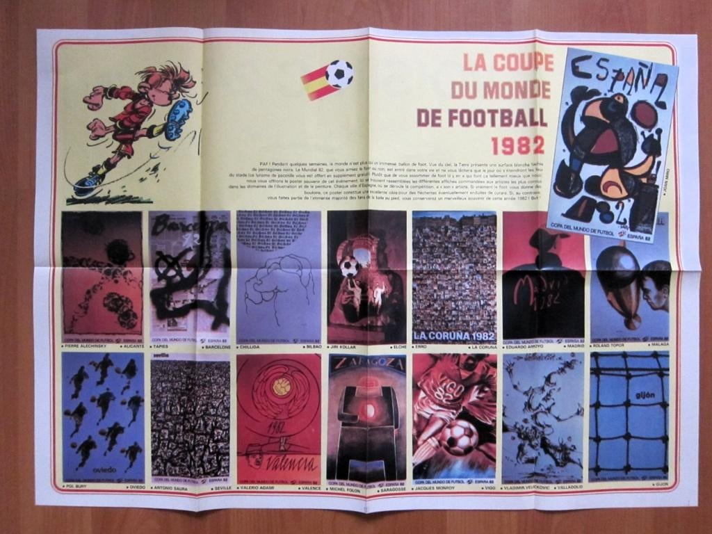 Poster double Spirou 2305 Coupe du monde foot 1982 + Auto, Livres, BD, Une BD, Enlèvement ou Envoi, Neuf