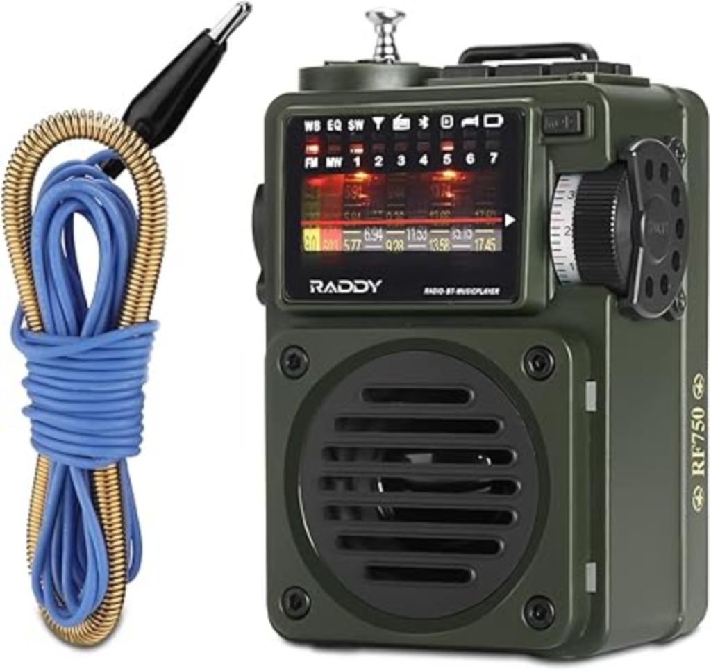 Raddy Draagbare radio met korte golf SNELLE GRATIS LEVERING