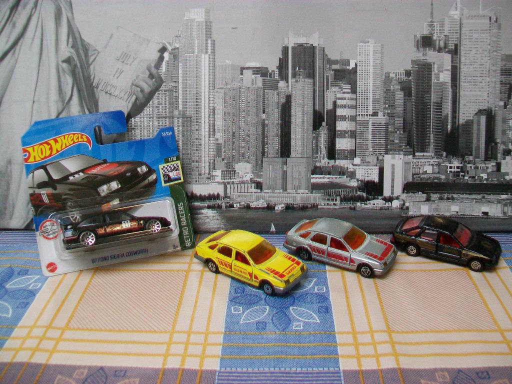Ford Sierra Cosworth Ghia - Majorette - Hot Wheels - Corgi, Enlèvement ou Envoi, Utilisé, Voiture