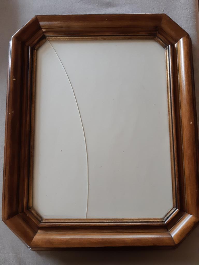 Eiken fotokader voor foto's van 29 op 38 cm, Minder dan 50 cm, Gebruikt, 50 tot 75 cm, Ophalen of Verzenden
