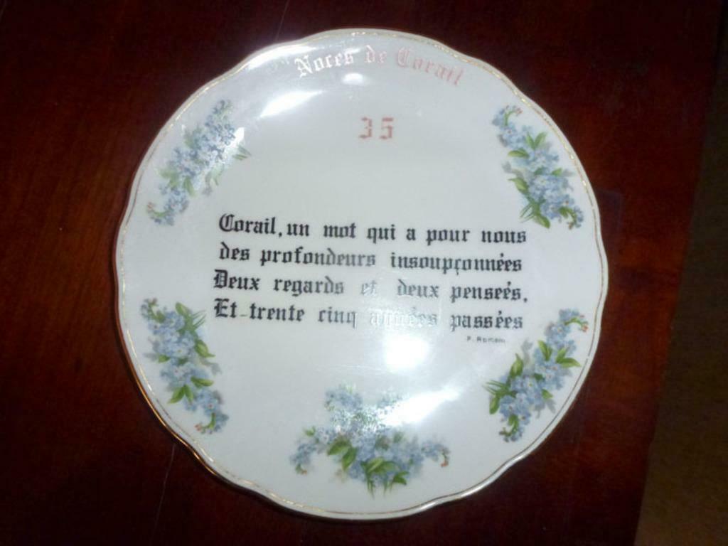 assiettes anniversaire, Ophalen of Verzenden, Zo goed als nieuw