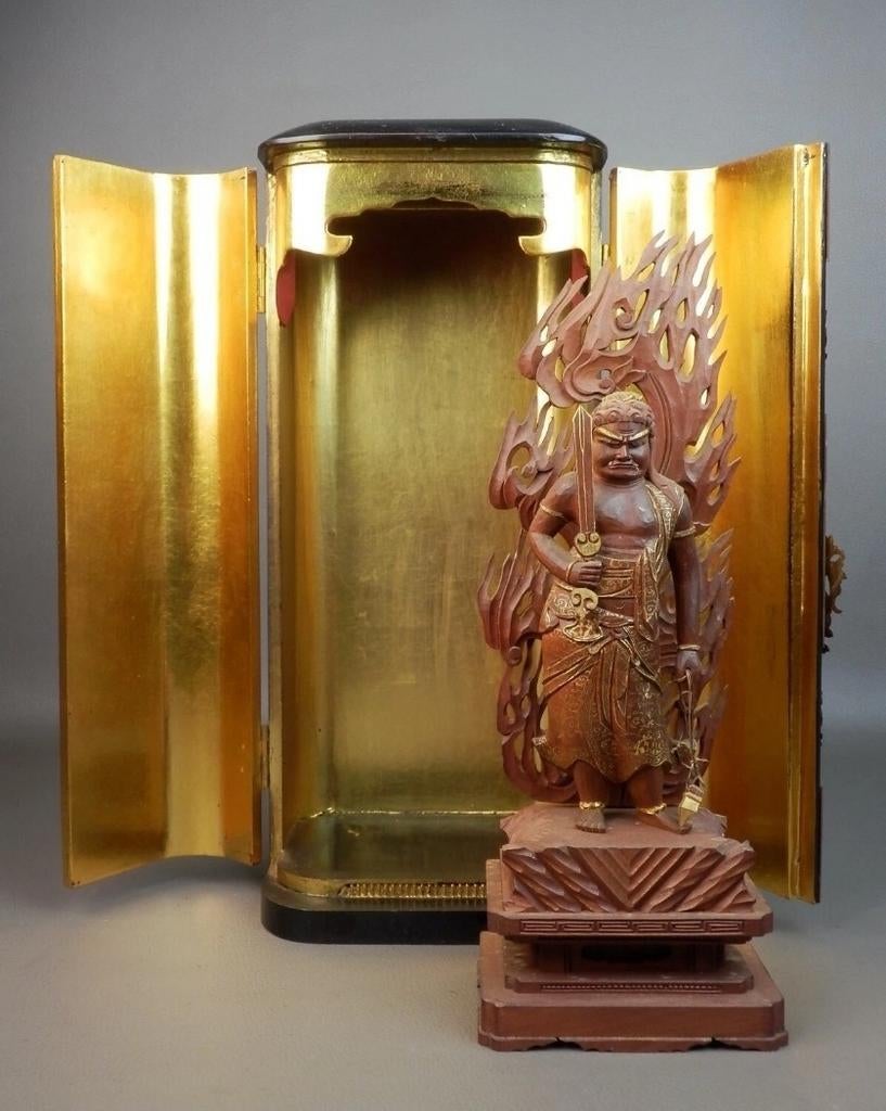 Zushi Buddha Acala Japans 38 cm, Ophalen of Verzenden