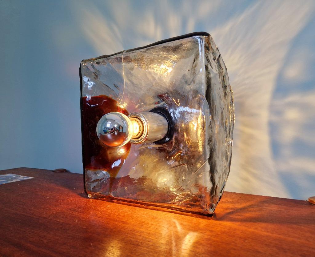 Glazen plafondlamp Mazzega Murano, 1960, Antiek en Kunst, Ophalen of Verzenden