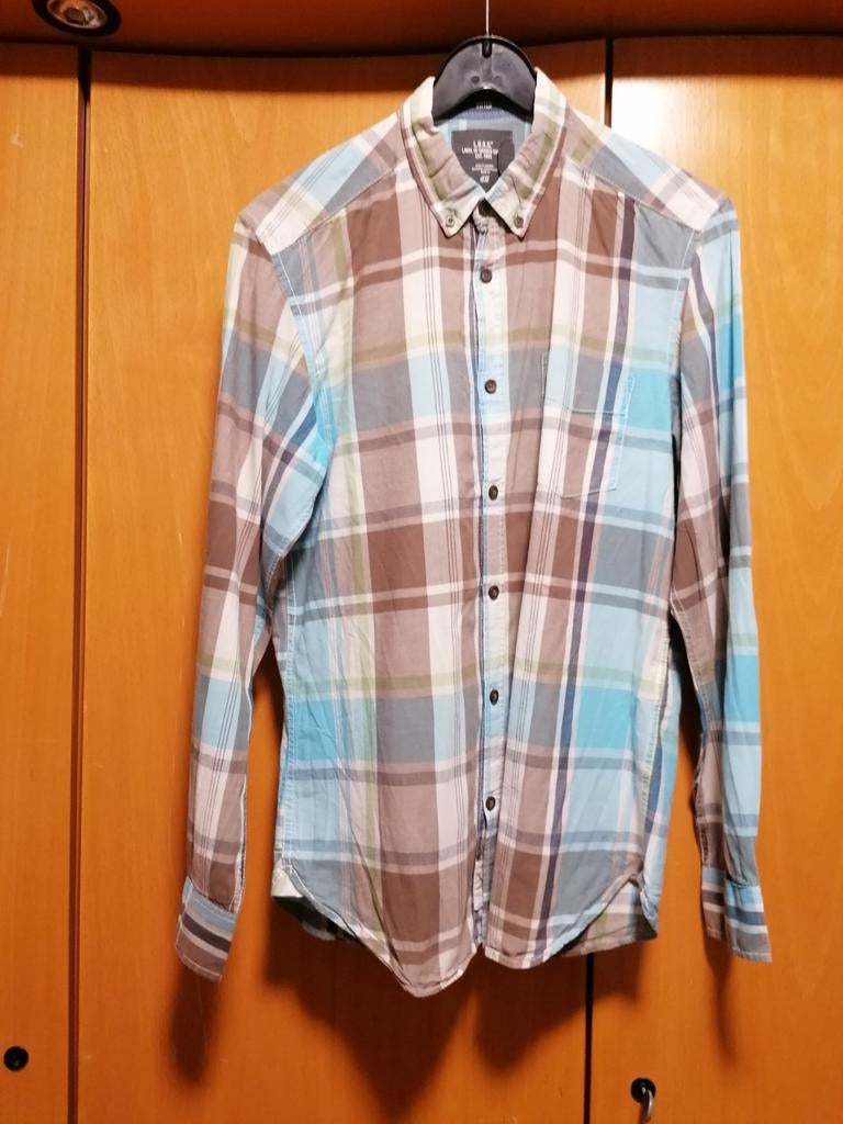 Overhemd, Kleding | Heren, Overhemden, Ophalen of Verzenden, Gedragen, H&M, Halswijdte 39/40 (M)