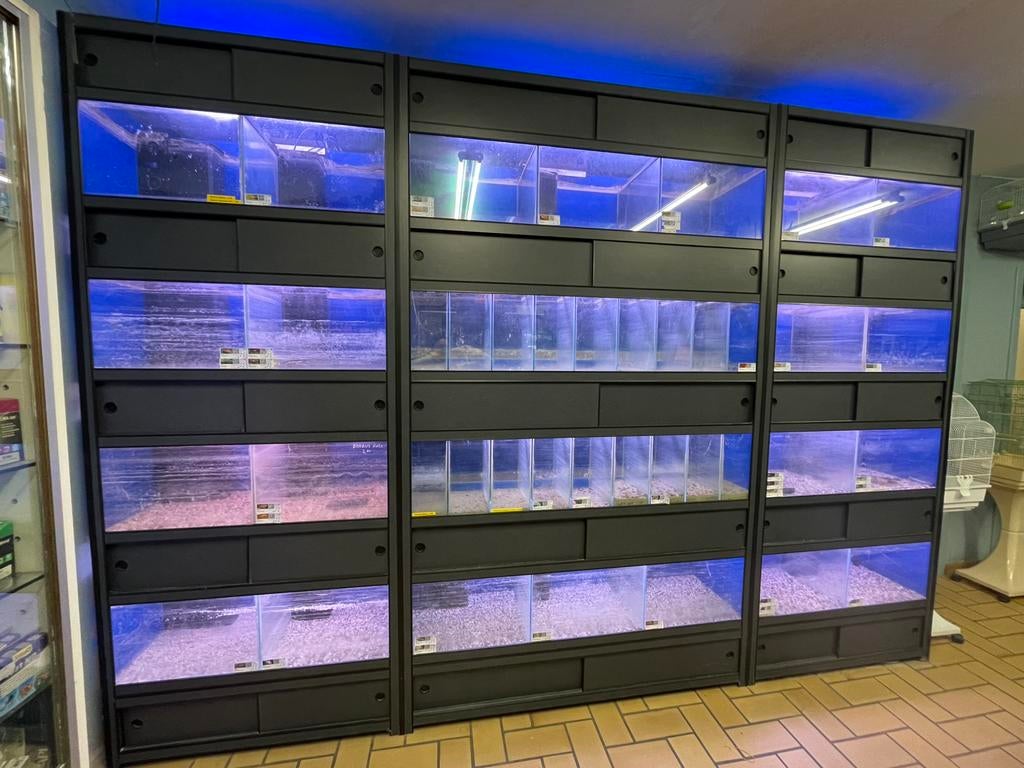 Aquariumbatterij, Dieren en Toebehoren, Ophalen, Gebruikt, Leeg aquarium
