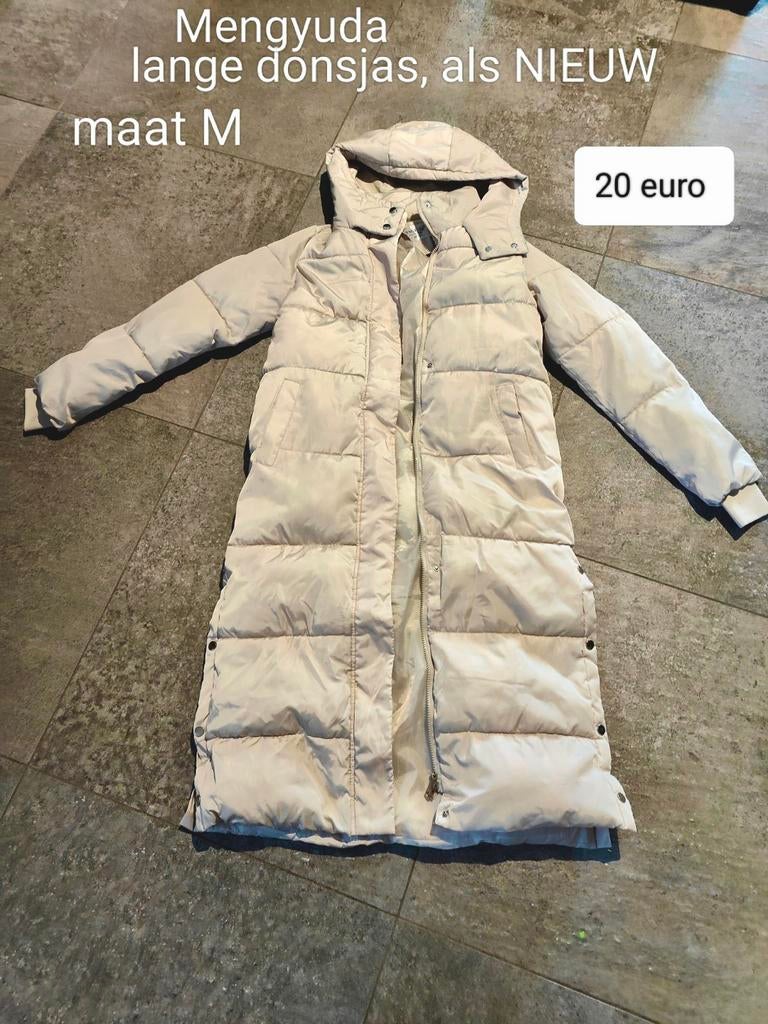 lange winterjas medium, Ophalen, Zo goed als nieuw, Maat 38/40 (M), Beige