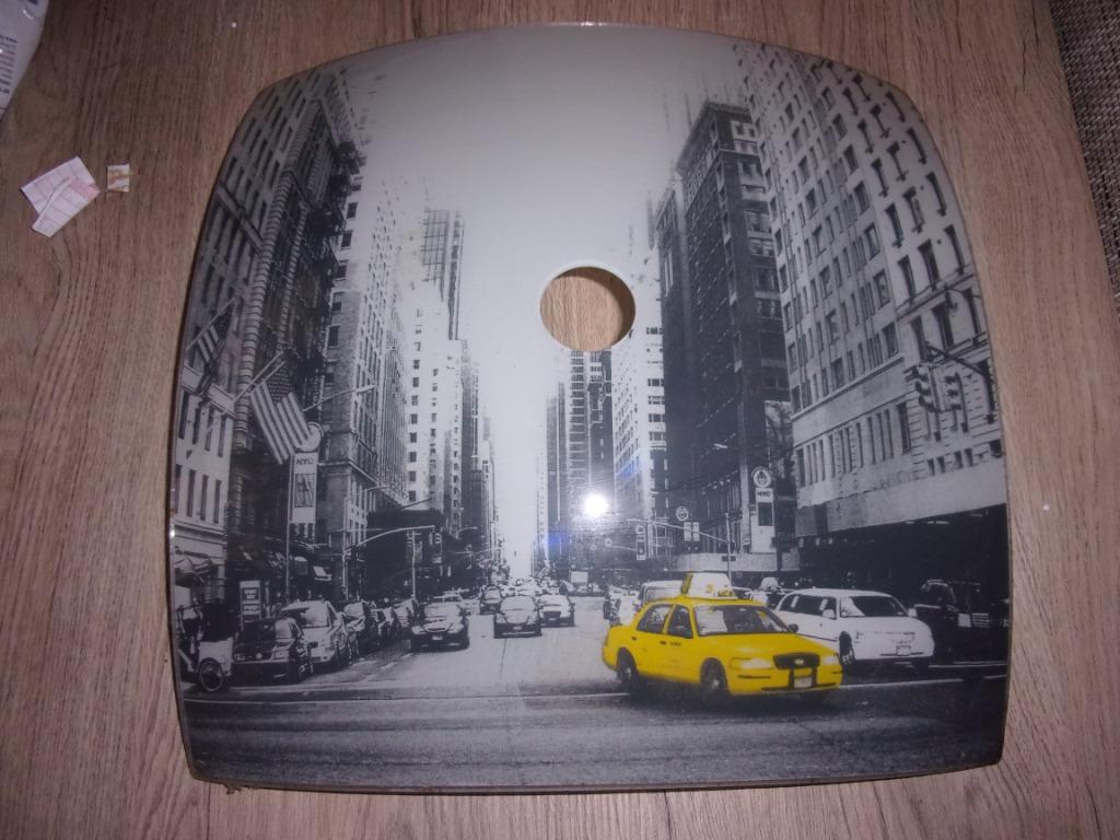 New Yorkse lampenkap, Huis en Inrichting, Lampen | Kroonluchters, Gebruikt, Glas, Ophalen of Verzenden