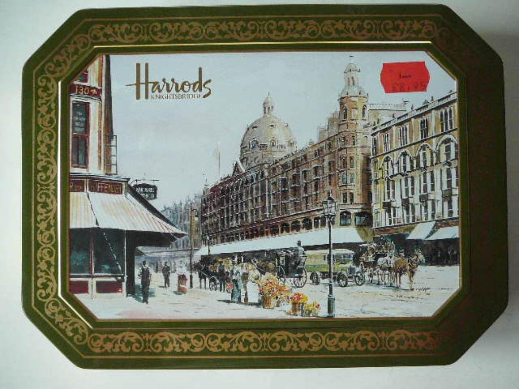 lege koekjesdoos Harrods, Ophalen of Verzenden, Gebruikt, Koek(jes), Overige merken