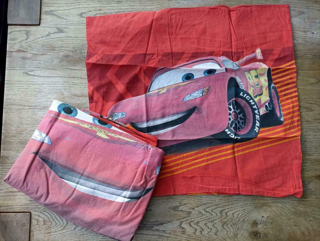 Housse de couette + taie Disney Cars, Enfants & Bébés, Rouge, Garçon ou Fille, Enlèvement ou Envoi, Housse de couette