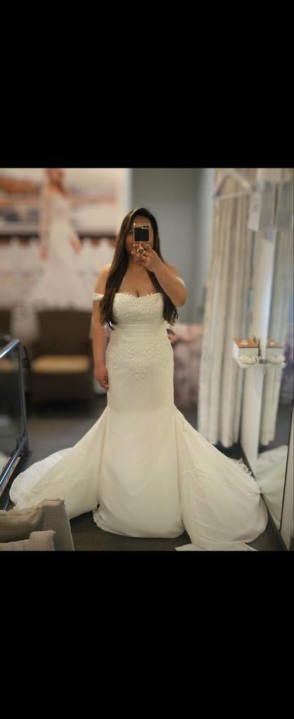 Pronovias White One Plus Size, Enlèvement ou Envoi, Comme neuf
