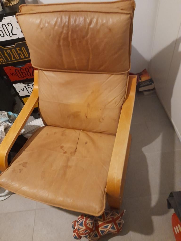 Fauteuil, Leer