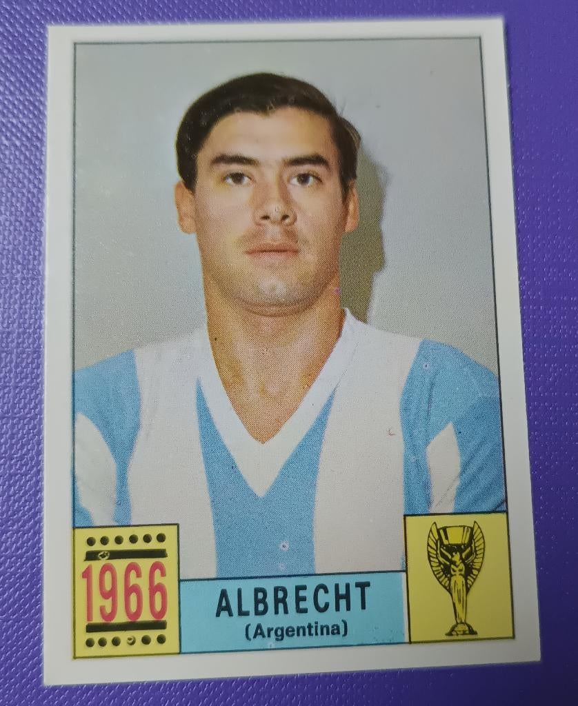 Panini KAART prent anno 1970 voetbal WK Mexico 70 ALBRECHT, Verzenden