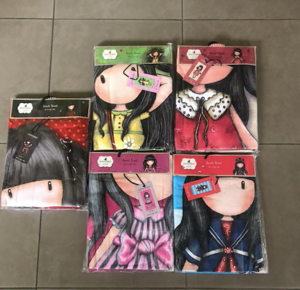 5 x Gorjuss Santoro strandlaken-handdoek-70x140cm-nieuw/seal, Enlèvement ou Envoi, Neuf, Autres couleurs, Serviette