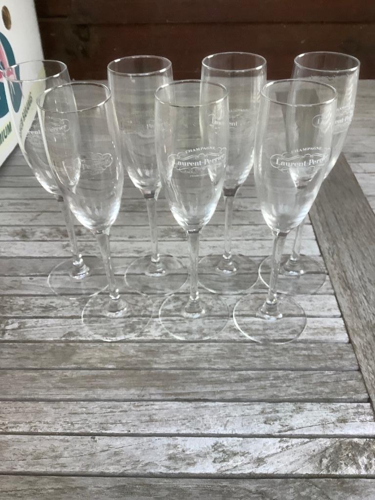 champagneglazen laurent perrier-moet&chandon, Enlèvement ou Envoi, Utilisé