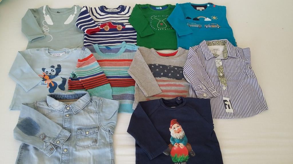 Pakket merkbabykleding jongen, +/- maat 68., Ophalen, Zo goed als nieuw, Maat 68