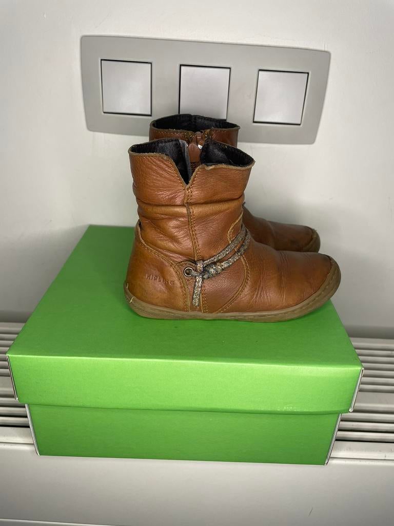 Korte lederen laarsjes, Kipling, maat 25, Kinderen en Baby's, Gebruikt, Kipling, Meisje, Schoenen