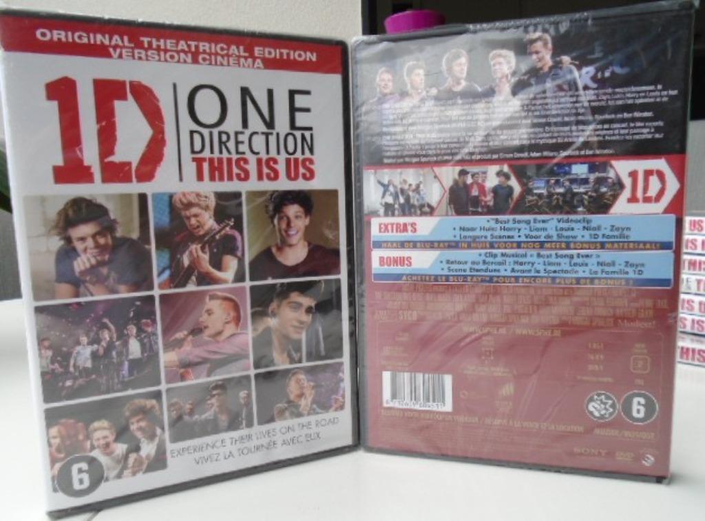 One Direction NIEUWE DVD 8712609604511, CD & DVD, DVD | Musique & Concerts, Neuf, dans son emballage, Musique et Concerts, À partir de 6 ans