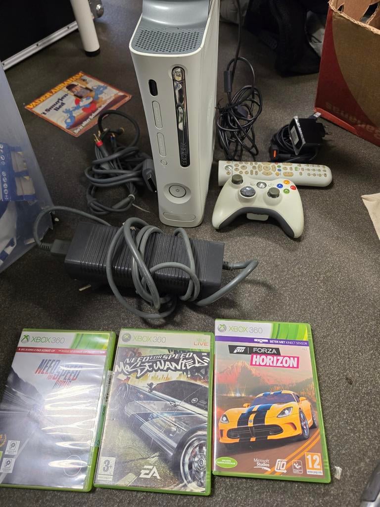 Xbox 360 avec jeux (voir photo et capteur Kinect), Enlèvement ou Envoi, Avec kinect