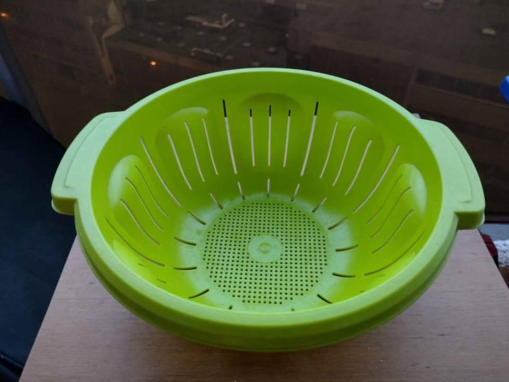 XL STEVIGE PLASTIC ZEEF MET INTERNE DIA-HANDGREPEN, Ophalen, Overige materialen, Nieuw, Kom(men)