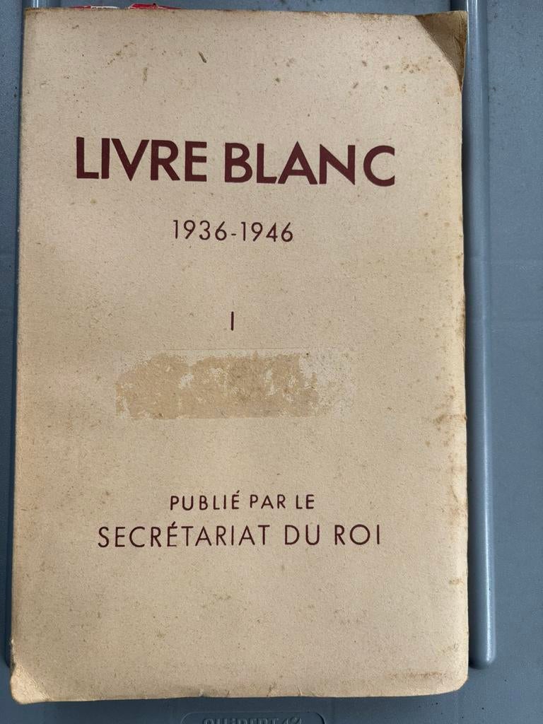 Livre Blanc - Secrétariat du Roi, Enlèvement ou Envoi, Comme neuf