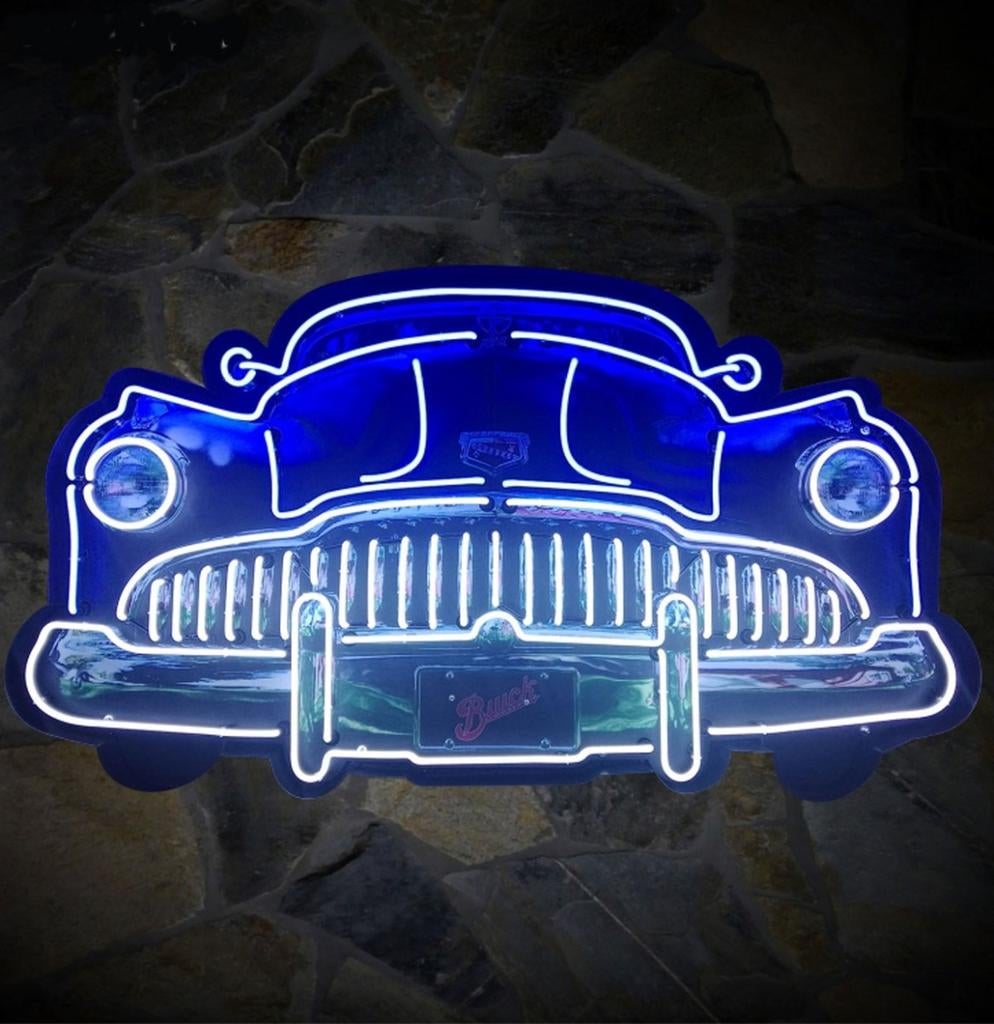 Grote XXL neons van auto’s bij Bennies Fifties, Verzamelen, Ophalen of Verzenden, Nieuw, Lichtbak of (neon) lamp