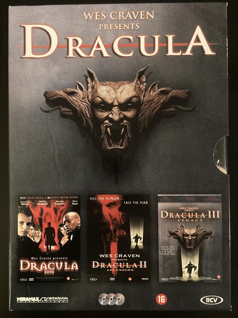 3 x DVD " DRACULA " Wes Craven, Vampiers of Zombies, Vanaf 16 jaar, Boxset, Ophalen of Verzenden