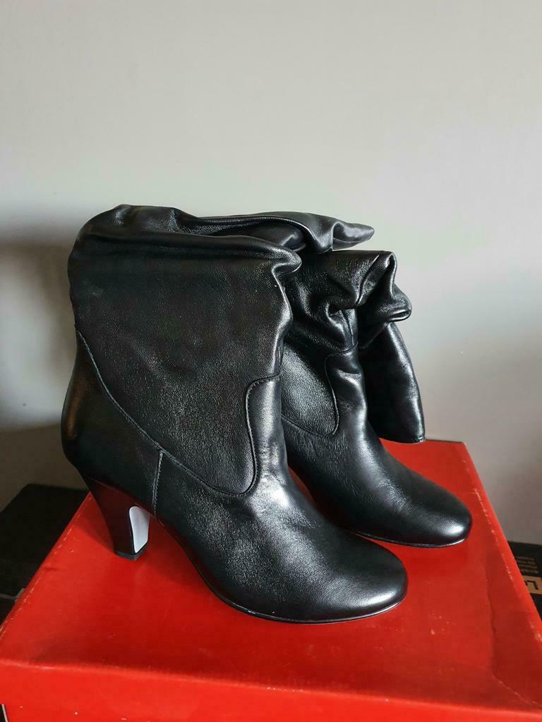 Echt lederen hoge laarzen maat 39, Kleding | Dames, Schoenen, Ophalen, Zwart, Zo goed als nieuw, Corso Venezia