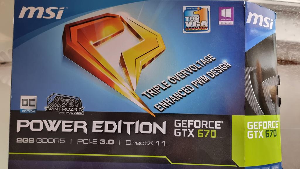 Carte graphique gtx 670, Informatique & Logiciels, Cartes vidéo, Enlèvement, Utilisé, Nvidia