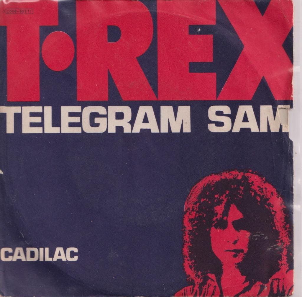 T. Rex – Telegram Sam / Cadilac – Single, Ophalen of Verzenden, Gebruikt