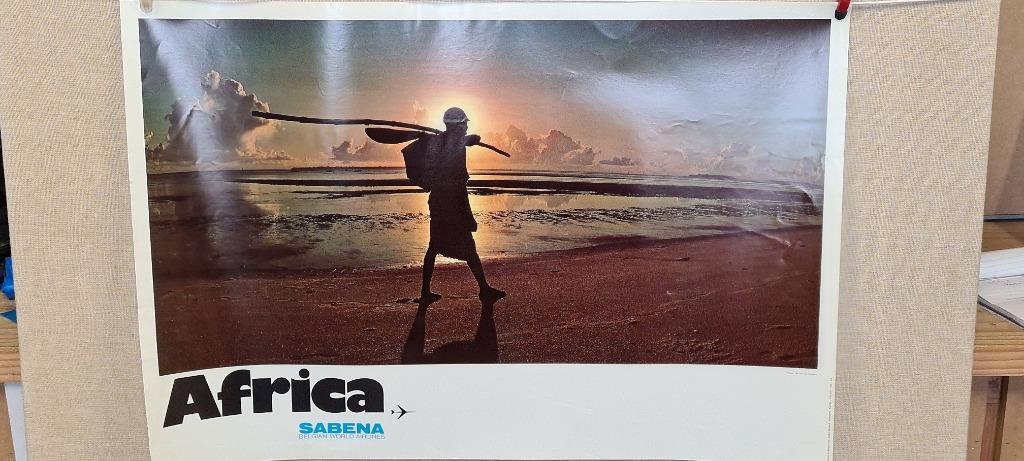 sabena affiche afrika, Verzamelen, Ophalen of Verzenden