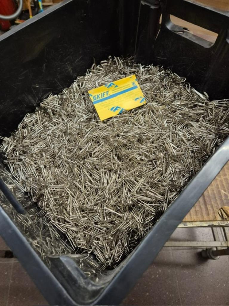 gordijnhaken dubbel ijzer vernikkeld, Ophalen, Nieuw