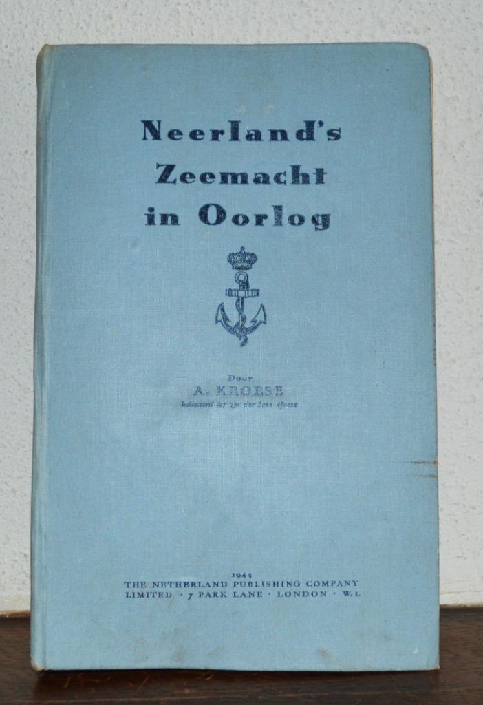 Boek Neerland's zeemacht in oorlog, 1944, Enlèvement ou Envoi, Marine, Deuxième Guerre mondiale, Utilisé