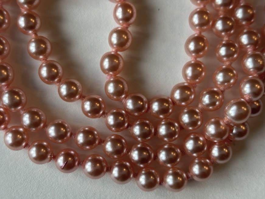 Collier en perles de nacre rose, Bijoux, Sacs & Beauté, Enlèvement ou Envoi, Neuf, Rose, Pierre ou Minéral