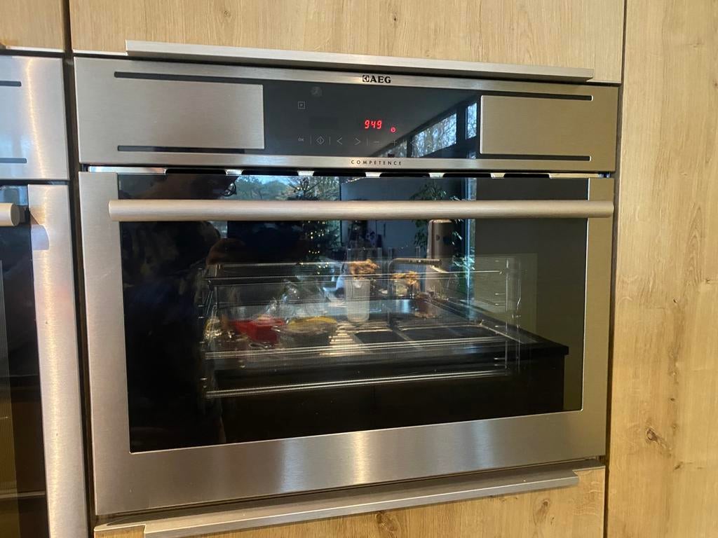 Stoomoven AEG inbouw KS7415001M, Ophalen, Gebruikt