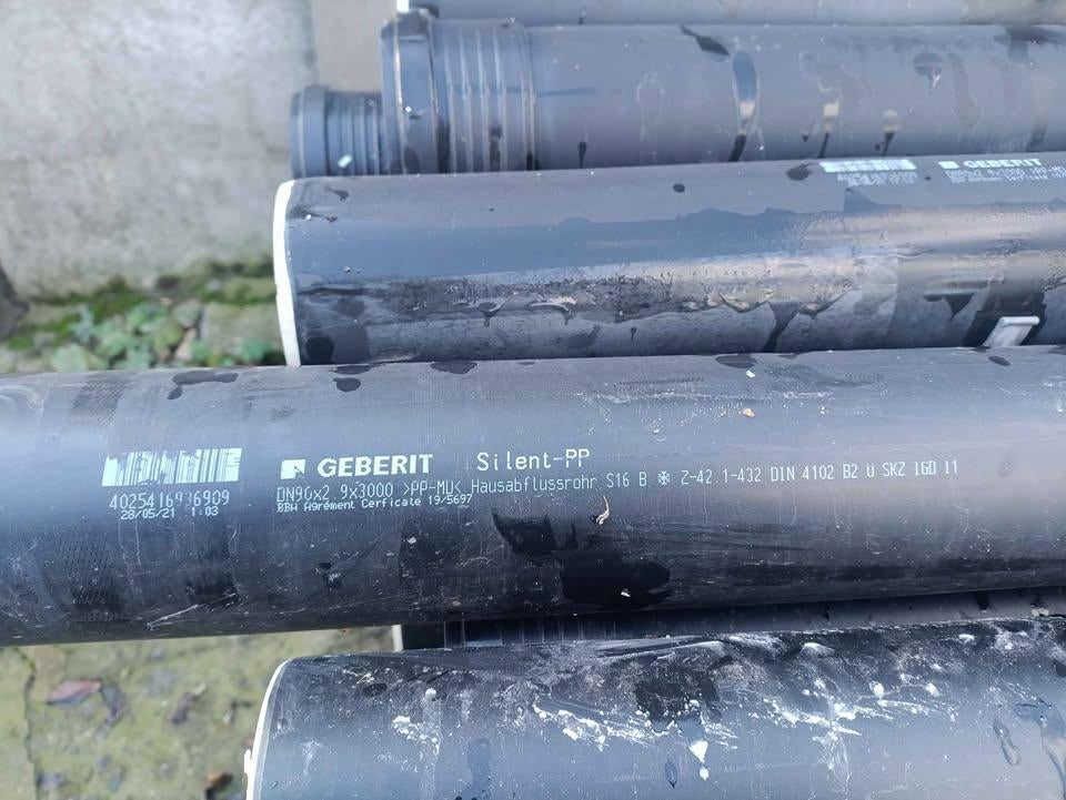 Geberit PP-slang DIAMETER 90 3M, Ophalen, Nieuw