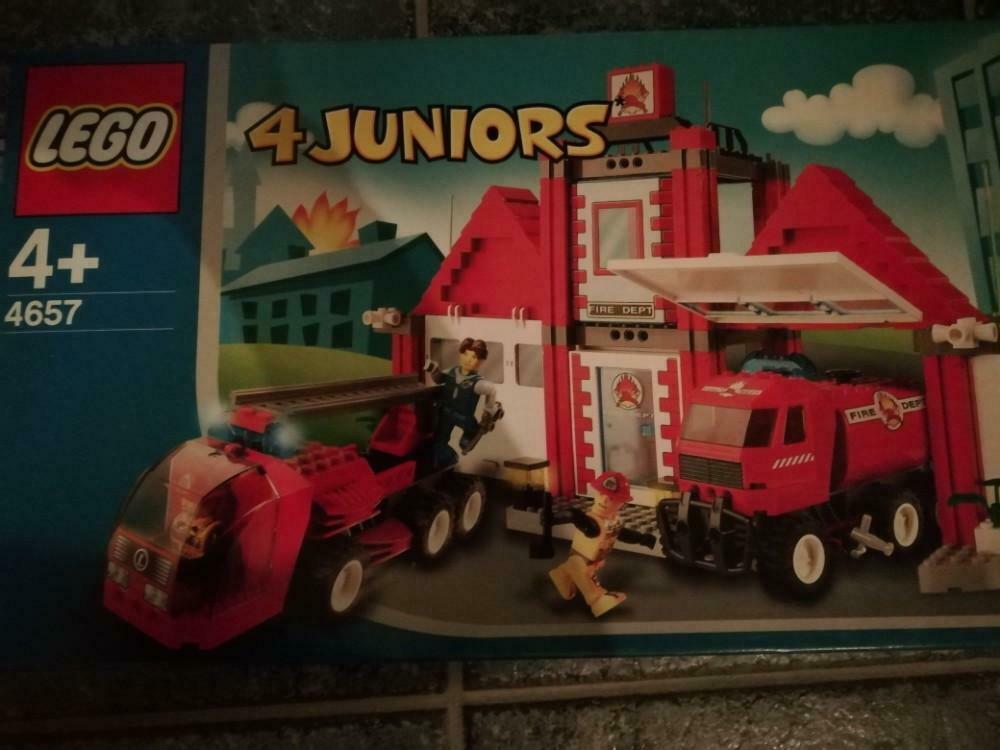 Lego brandweerkazerne met 2 brandweerwagens, Ophalen of Verzenden, Zo goed als nieuw, Lego