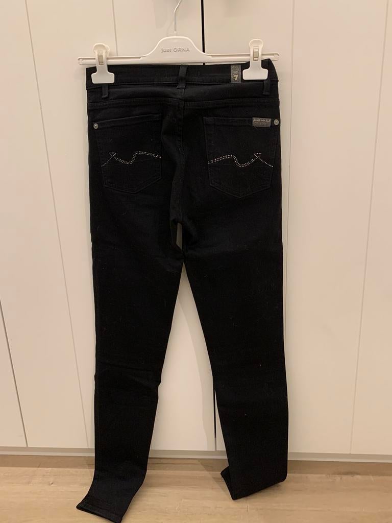 Zwarte jeans met strass 7for all mankind 26, Enlèvement ou Envoi, Comme neuf