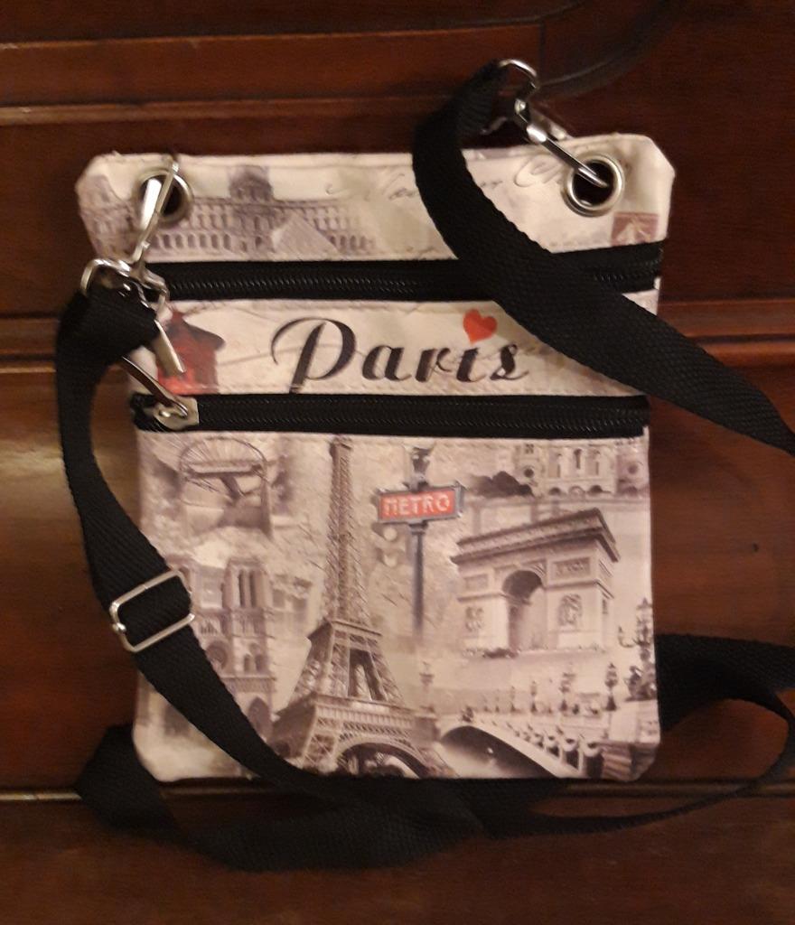 klein schoudertasje "Paris", Bijoux, Sacs & Beauté, Sacs | Sacs à bandoulière, Enlèvement ou Envoi, Comme neuf