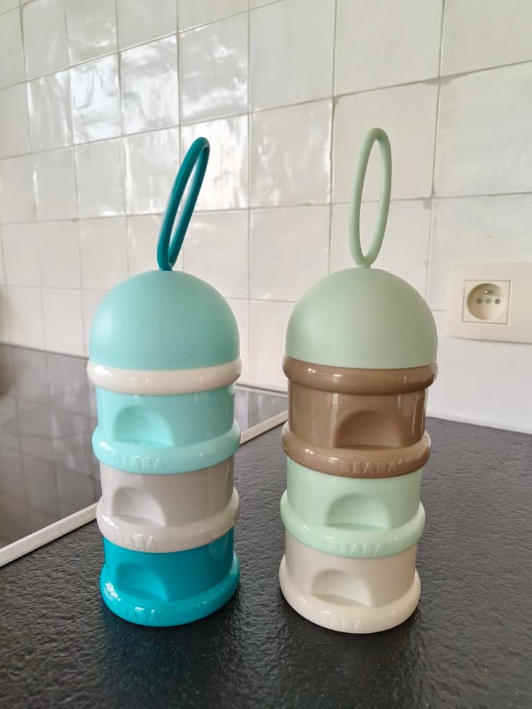 Beaba doseerdoosjes melkpoeder 2 stuks, Enlèvement ou Envoi, Comme neuf, Autres types