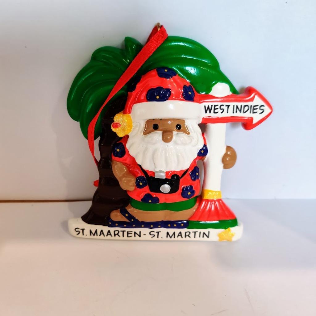 kerstboom versiering St Maarten 8,5 x 8cm, Ophalen of Verzenden