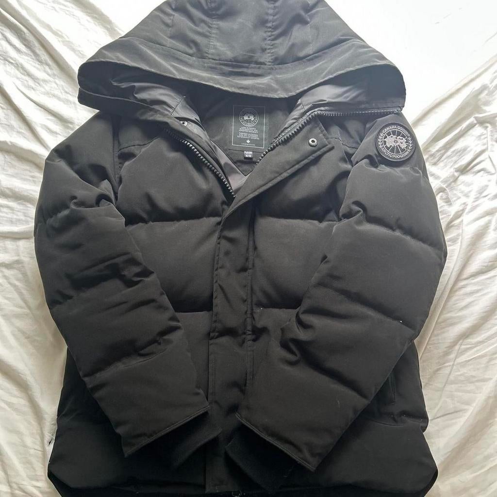 Canada goose macmillan zwart zwart badge, Ophalen, Zo goed als nieuw, Zwart