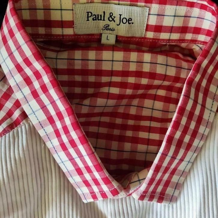 Chemise à carreaux Paul & Joe Paris avec bavet , L, Enlèvement ou Envoi, Comme neuf