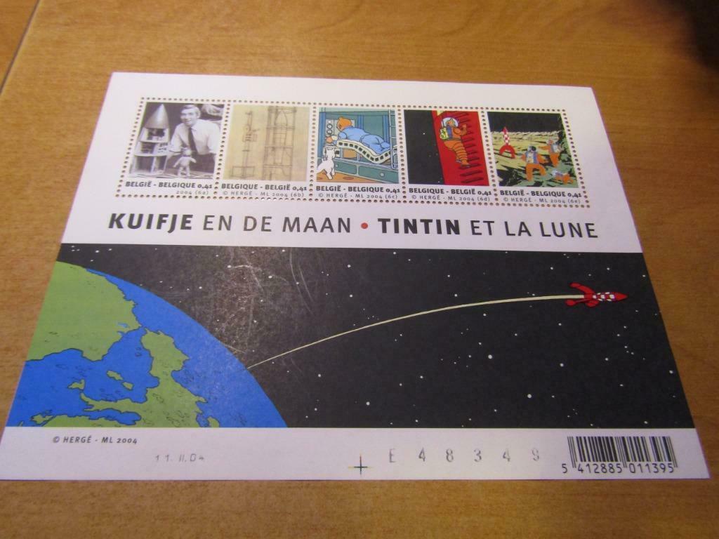 Postzegels Kuifje : Kuifje naar de maan, Enlèvement ou Envoi