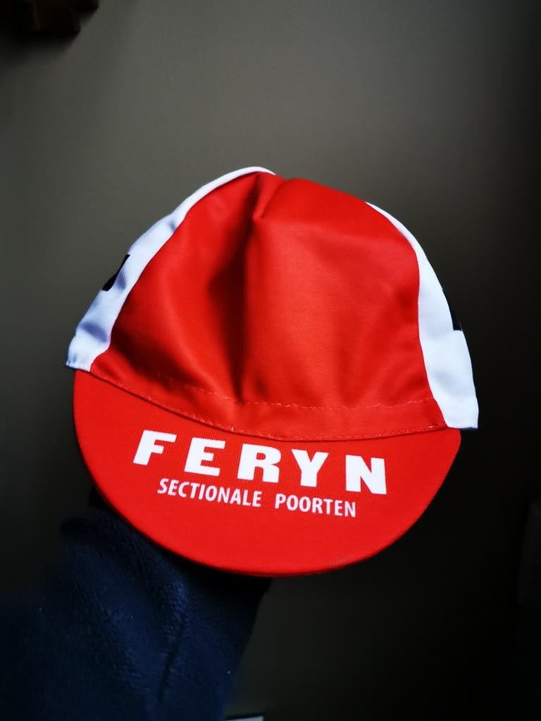 Oud koers petje Feryn secsionale poorten NOS wit rood, Nieuw, Ophalen of Verzenden, Bovenkleding, Feryn