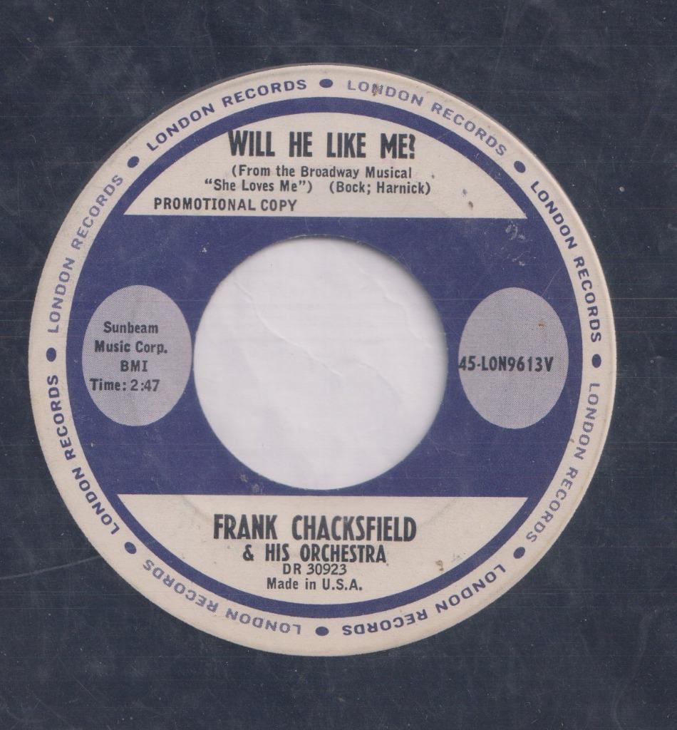 Frank Chacksfield - Will he like me / She loves me - DJ, Ophalen of Verzenden, Gebruikt, R&B en Soul