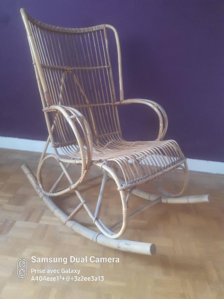 Rotan schommelstoel, de schommelstoel, Ophalen